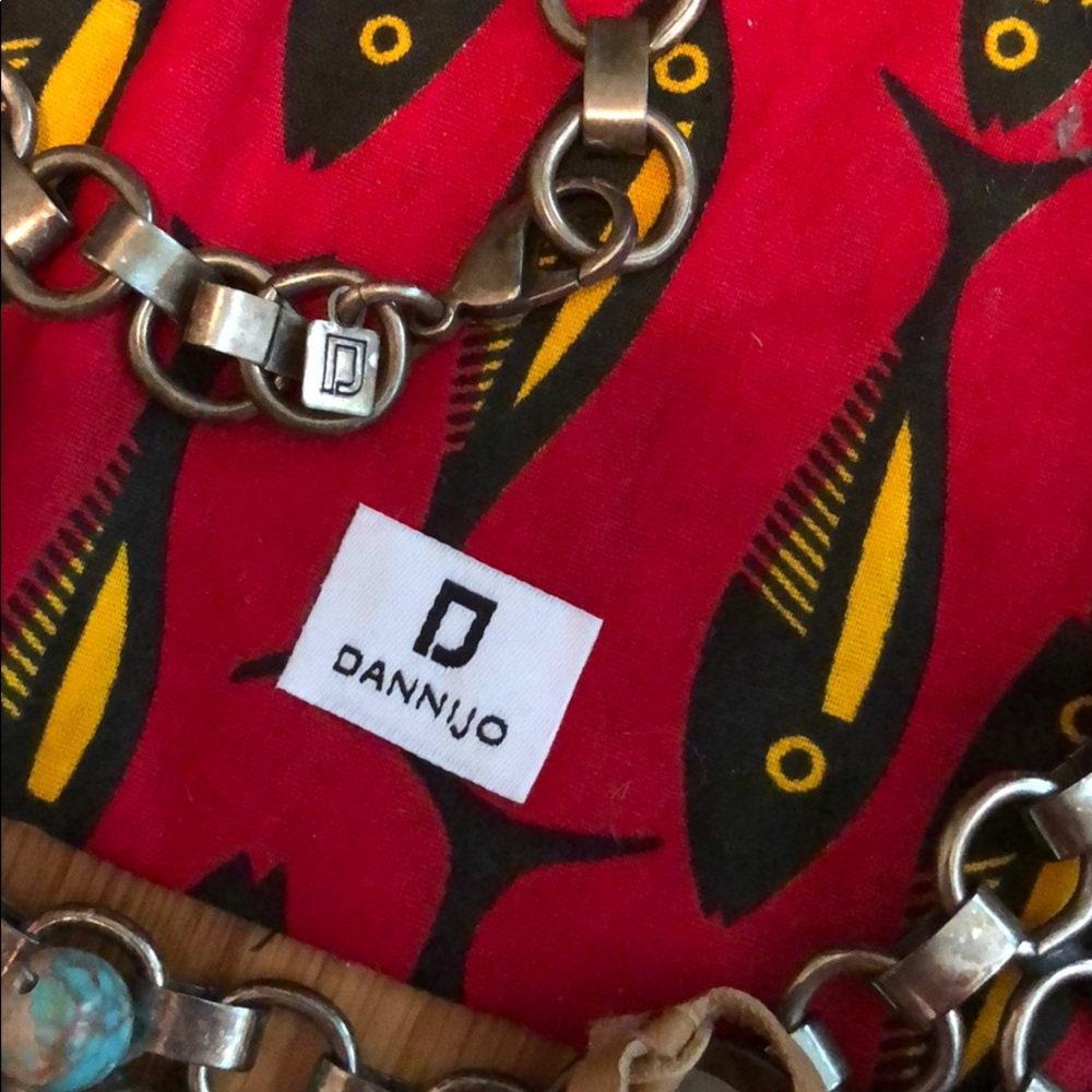 Dannijo Ipsa Necklace with turquoise beads & suede - Picture 4 of 5